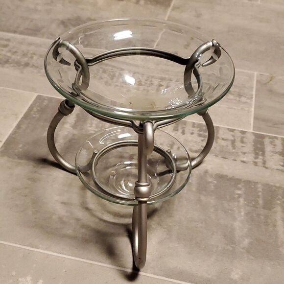 Partylite Brushed Silver Aroma Melt Warmer - Picture 3 of 6